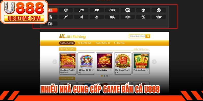 Nhiều nhà cung cấp game bắn cá U888